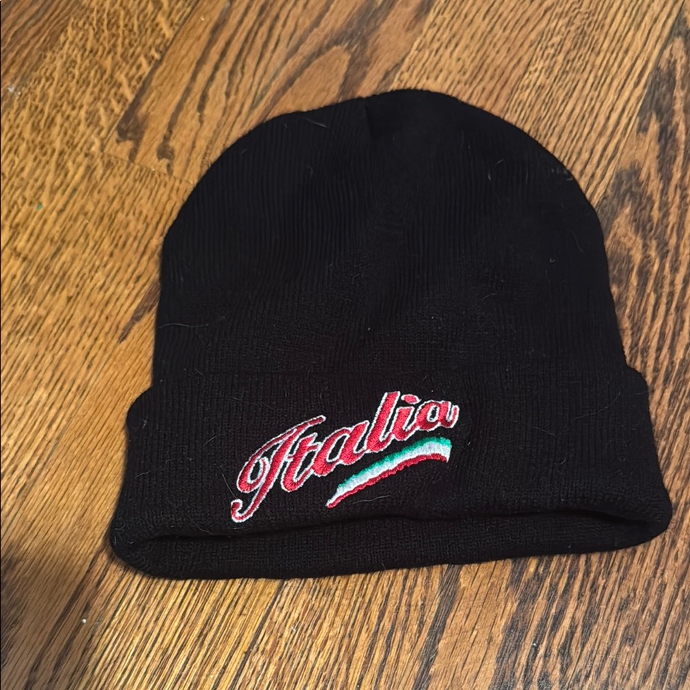 Black Italia Beanie